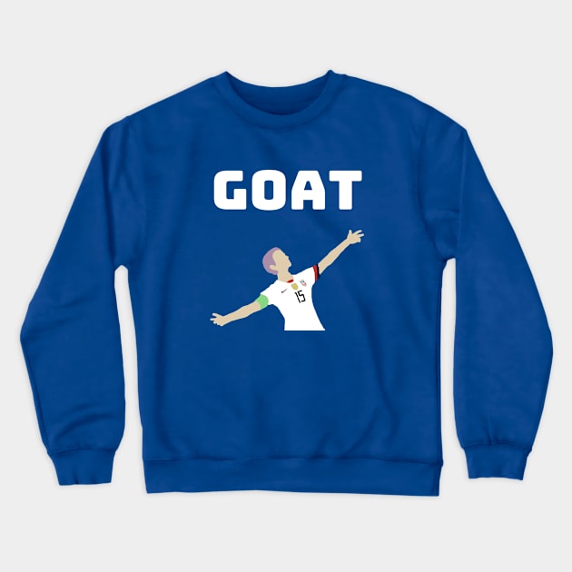 Rapinoe = GOAT Crewneck Sweatshirt by Hoydens R Us